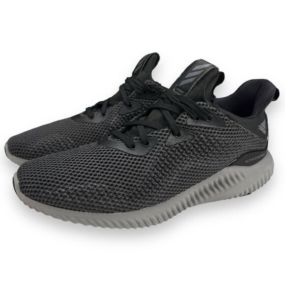 Adidas Alphabounce 1 Womens Size 9 Black Gray Fitness Walking Running Shoes - Picture 1 of 10